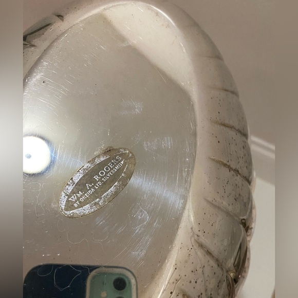 Vintage Wm. A. Rogers By Oneida LTD Silversmiths 10.5” Serving Dish - Picture 3 of 3